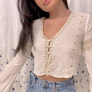 Crop top blouse